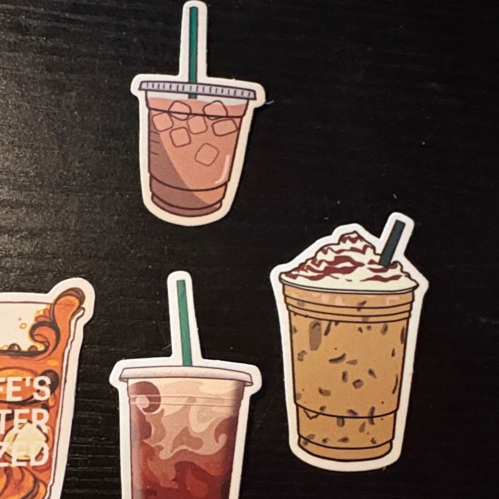 Coffee Themed Sticker Set - Picture 5 of 5